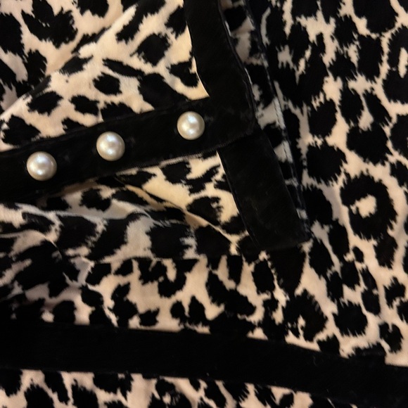 Batsheva Mini Tate Dress in Leopard Velvet - Picture 7 of 8